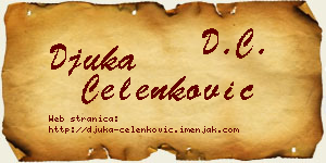 Đuka Čelenković vizit kartica